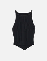 "Signature point rib knit" VESMTO042FI0001 BLACK COURREGES 