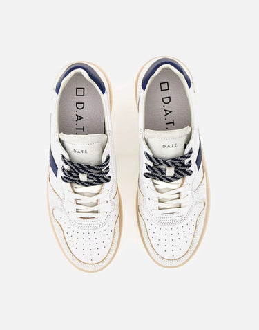 D.A.T.E. Sneakers "Court 2.0 Natural" WHITE Uomo 