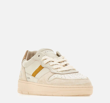 D.A.T.E. Sneakers "Court 2.0 Vintage" WHITE Uomo 