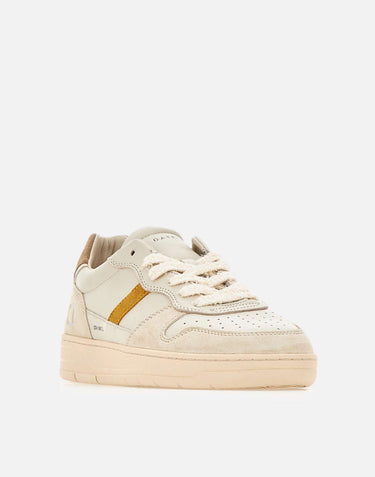 D.A.T.E. Sneakers "Court 2.0 Vintage" WHITE Uomo 