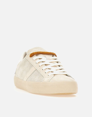 D.A.T.E. Sneakers "Hill Low Perforated" WHITE Uomo 
