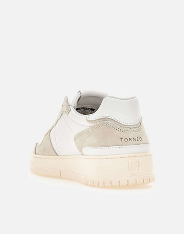 D.A.T.E. Sneakers "Torneo Pure Basic" WHITE Uomo 