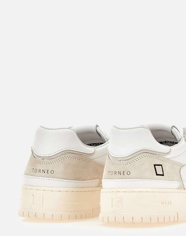 D.A.T.E. Sneakers "Torneo Pure Basic" WHITE Uomo 