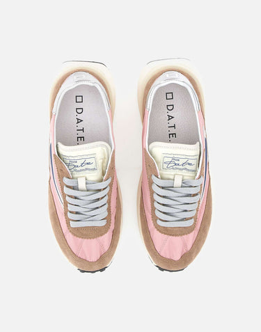 D.A.T.E. Sneakers "Athleta Nylon" Pink Donna 