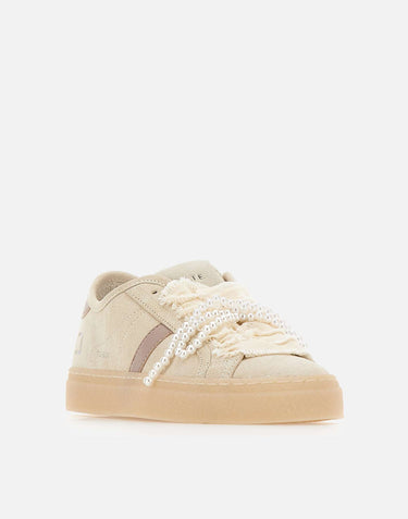 D.A.T.E. Sneakers "Tender Bow" BEIGE Donna 