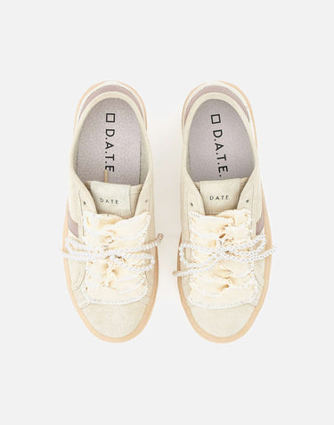 D.A.T.E. Sneakers "Tender Bow" BEIGE Donna 