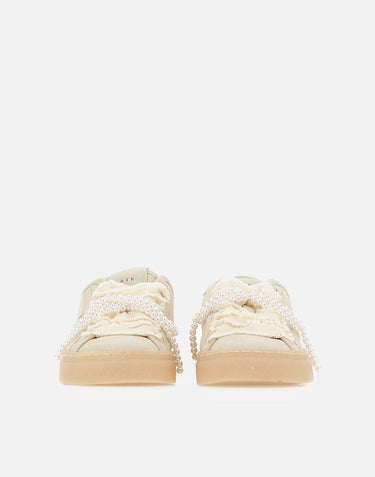 D.A.T.E. Sneakers "Tender Bow" BEIGE Donna 