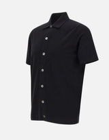 DELLA CIANA CASHMERE Camicia in maglia di cotone superior BLACK Uomo 
