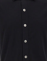 DELLA CIANA CASHMERE Camicia in maglia di cotone superior BLACK Uomo 