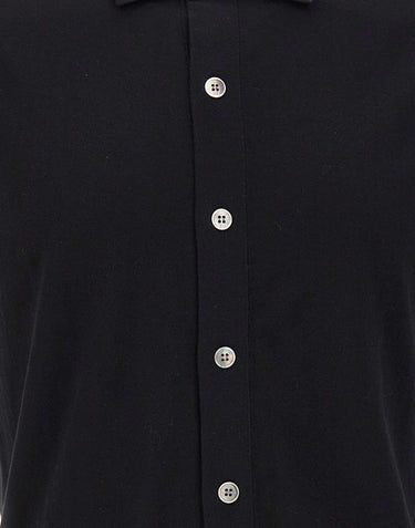 DELLA CIANA CASHMERE Camicia in maglia di cotone superior BLACK Uomo 