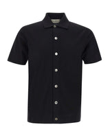 DELLA CIANA CASHMERE Camicia in maglia di cotone superior BLACK Uomo 
