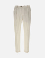 Pantaloni in misto lino e cotone DVR57CLI1002 0106 DEVORE 