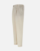Pantaloni in misto lino e cotone DVR57CLI1002 0106 DEVORE 