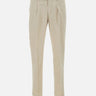 Pantaloni "DVR33" in cotone e seta DVR33R022 TC538 DEVORE 