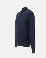 DIKTAT Cardigan in cotone full zip BLUE Uomo 