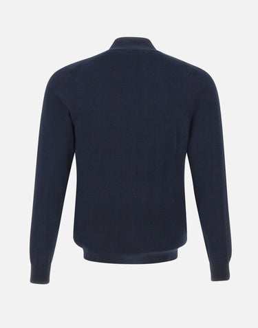 DIKTAT Cardigan in cotone full zip BLUE Uomo 