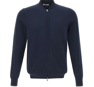 DIKTAT Cardigan in cotone full zip BLUE Uomo 