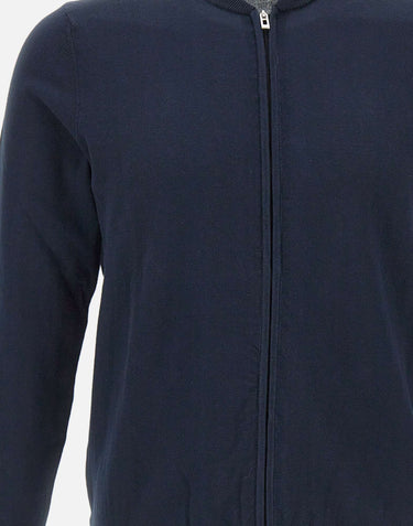 DIKTAT Cardigan in cotone full zip BLUE Uomo 