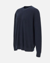 DIKTAT Maglia in cotone con lavorazione a rombi BLUE Uomo 