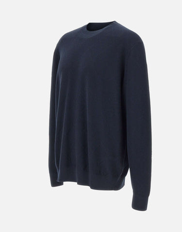 DIKTAT Maglia in cotone con lavorazione a rombi BLUE Uomo 