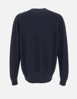 DIKTAT Maglia in cotone con lavorazione a rombi BLUE Uomo 