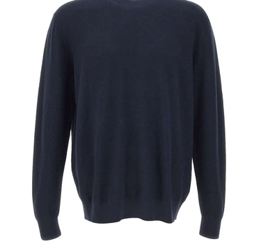 DIKTAT Maglia in cotone con lavorazione a rombi BLUE Uomo 