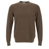 DIKTAT Maglia in cotone con lavorazione a rombi BROWN Uomo 
