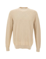 Maglia in cotone con lavorazione a rombi DK17016 SABBIA DIKTAT 