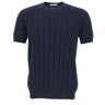 DIKTAT Maglia in cotone a coste larghe BLUE Uomo 