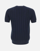 DIKTAT Maglia in cotone a coste larghe BLUE Uomo 