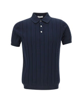 Polo in cotone a coste larghe DK17027 BLUNOTTE DIKTAT 