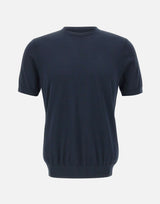 DIKTAT Maglia in cotone a maniche corte BLUE Uomo 