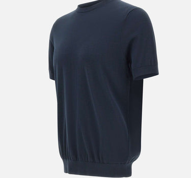DIKTAT Maglia in cotone a maniche corte BLUE Uomo 
