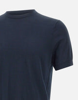 DIKTAT Maglia in cotone a maniche corte BLUE Uomo 