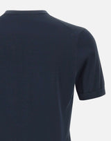 DIKTAT Maglia in cotone a maniche corte BLUE Uomo 