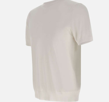 DIKTAT Maglia in cotone a maniche corte WHITE Uomo 