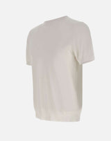 DIKTAT Maglia in cotone a maniche corte WHITE Uomo 