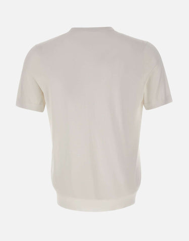 DIKTAT Maglia in cotone a maniche corte WHITE Uomo 