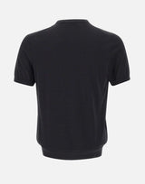 DIKTAT Maglia in cotone a maniche corte BLACK Uomo 