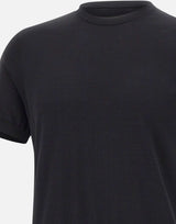 DIKTAT Maglia in cotone a maniche corte BLACK Uomo 