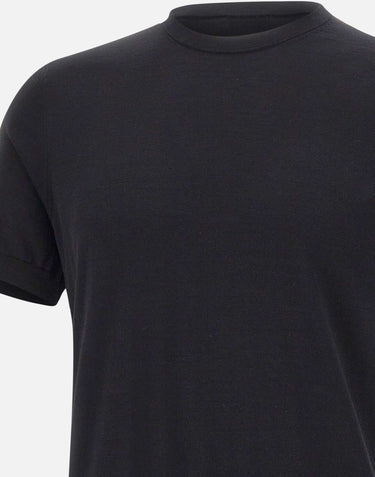 DIKTAT Maglia in cotone a maniche corte BLACK Uomo 