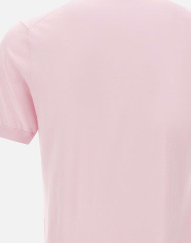 DIKTAT Maglia in cotone a maniche corte Pink Uomo 