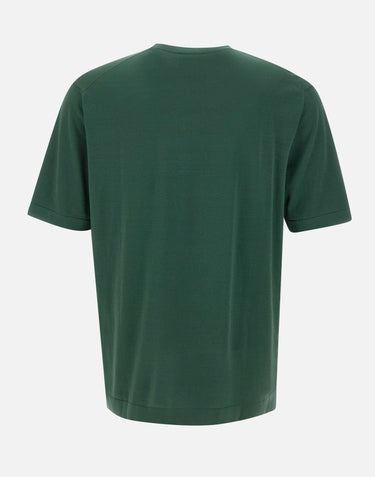 DIKTAT T-shirt girocollo in cotone GREEN Uomo 