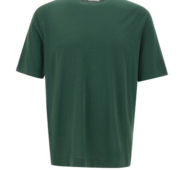 T-shirt girocollo in cotone DK17038 VERDE DIKTAT 