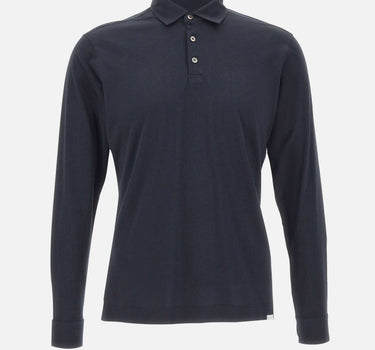 DIKTAT Polo in cotone Supima BLUE Uomo 