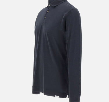 DIKTAT Polo in cotone Supima BLUE Uomo 