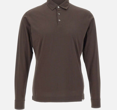DIKTAT Polo in cotone Supima BROWN Uomo 