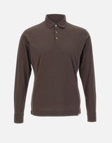 DIKTAT Polo in cotone Supima BROWN Uomo 