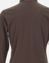 DIKTAT Polo in cotone Supima BROWN Uomo 