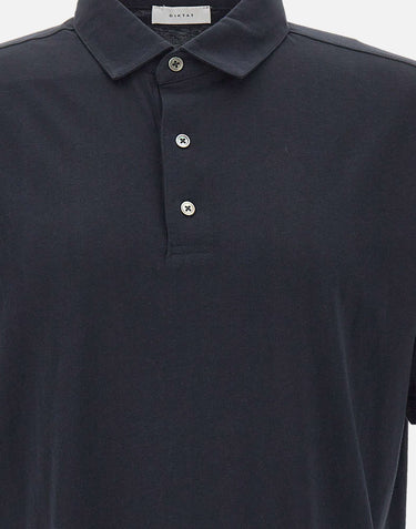 DIKTAT Polo in cotone Supima BLUE Uomo 
